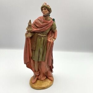 Vintage 1973 W.M. Co. Chalkware Standing Wise Man Nativity Figure 11" Jewels